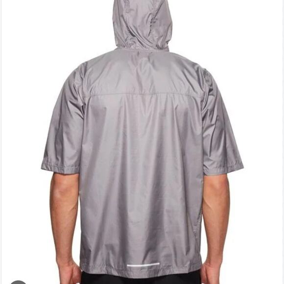 Nike Shield Running Blue Short Sleeve Pullover Windbreaker Sz S - Picture 13 of 15